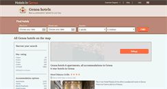 Desktop Screenshot of hotelgenova.net